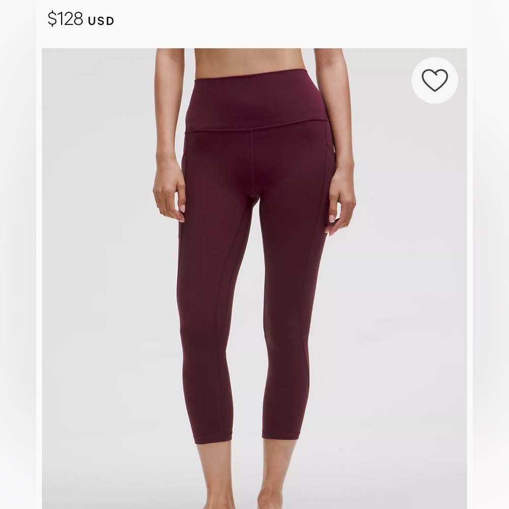Lululemon leggings size 4 perfect condition
